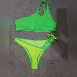 Neon Green Bikini Set Size XLarge
